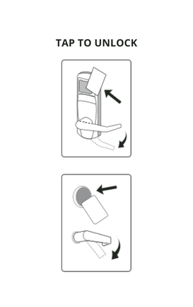 Carte clé RFID Welcome Blanc